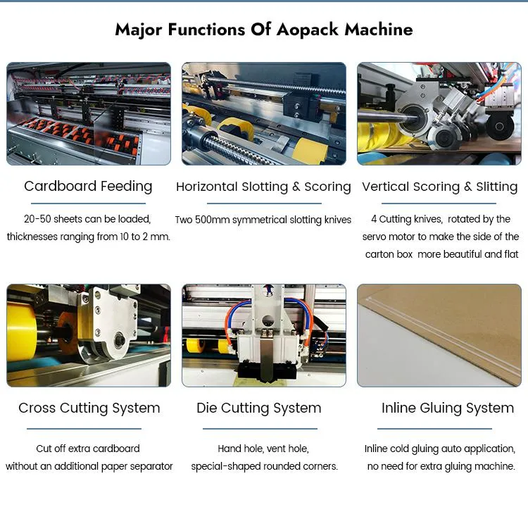 Aopack New Packing Case Making Machine Carton Box Maker on Demand Packaging